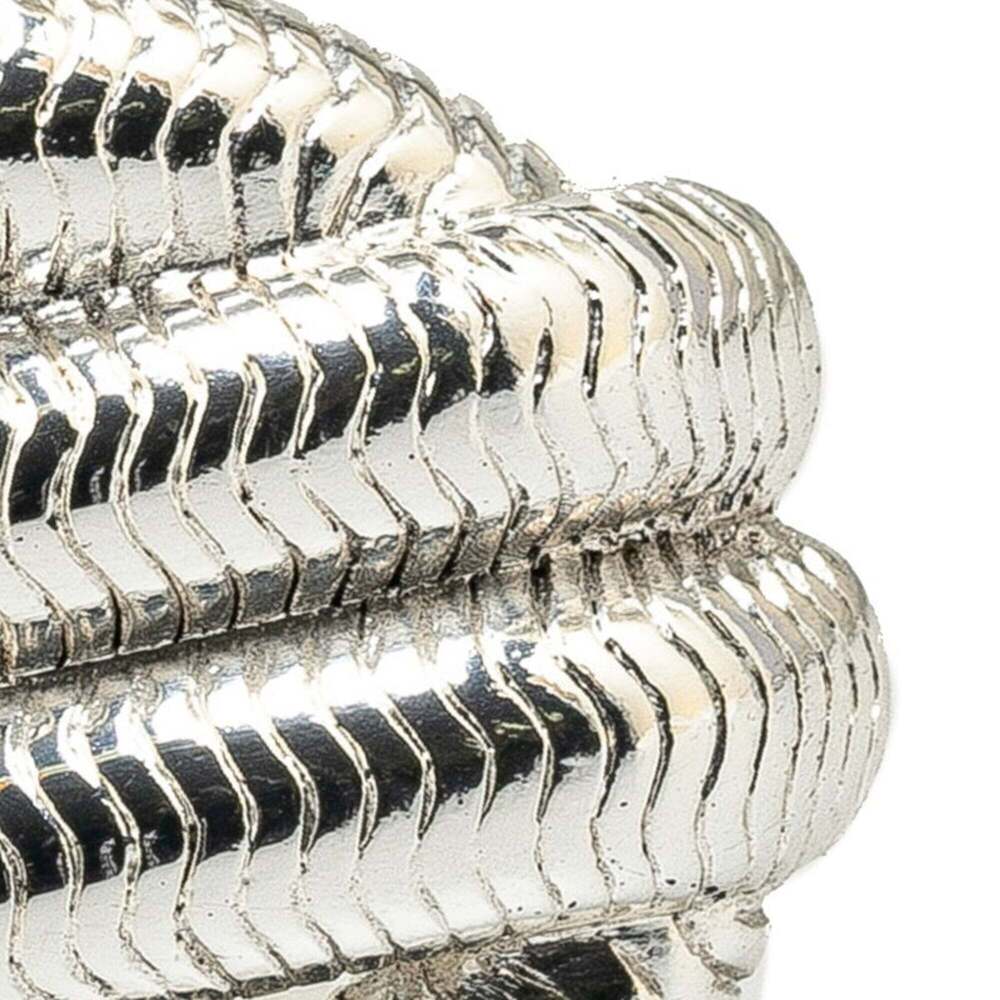 CHANEL Vintage Silver Logo Brooch - Picture 4 of 7